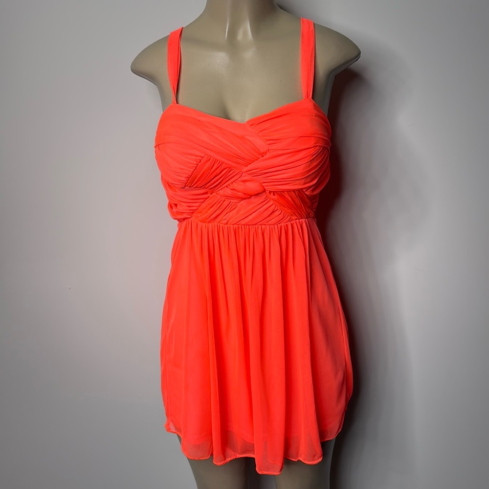 Jodi Kristopher size 1 orange mini dress